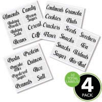 clear PVC Jar Decals stickers  amazon Pantry Storage  Identification Organizer Labels